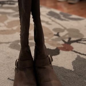Tall brown boots